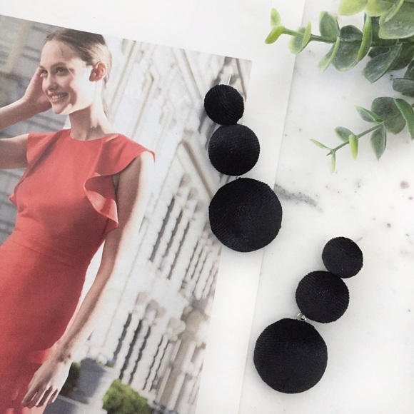 Erica Rose Jewelry - "Lizzie" Earrings || Black Velvet Bon Bon